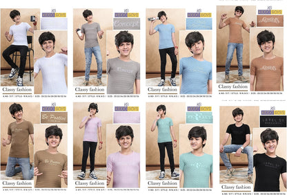 517 Kiddo Jacquard Boys Tshirt Wholesaler India