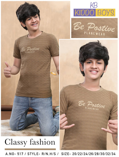 517 Kiddo Jacquard Boys Tshirt Wholesaler India