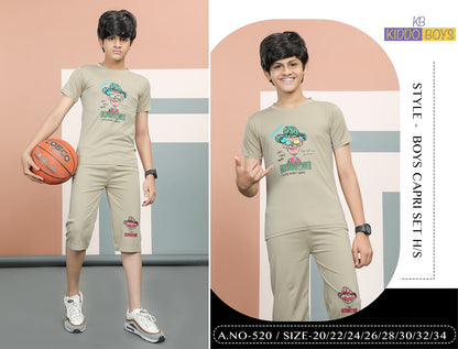 520 Kiddo Boys Capri Night Suit Wholesaler Gujarat