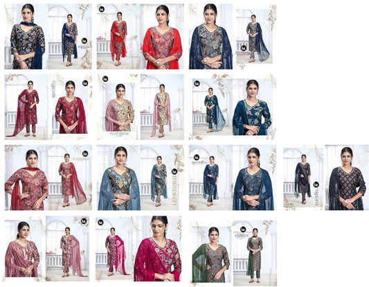 Silk Vol 1 Ink9 Modal Readymade Pant Style Suits Wholesaler