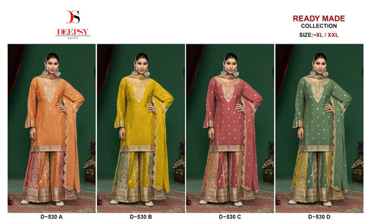 530 Deepsy Chinon Pakistani Readymade Suits Wholesaler India