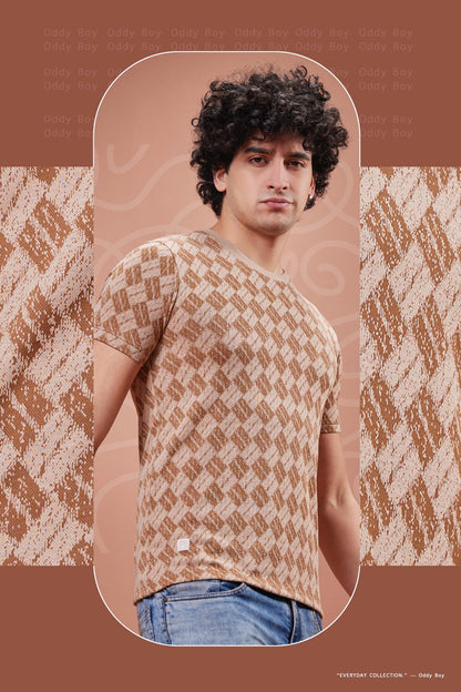 530 Jfs19-21 Oddy Boy Jacquard Mens Tshirts Wholesale Price