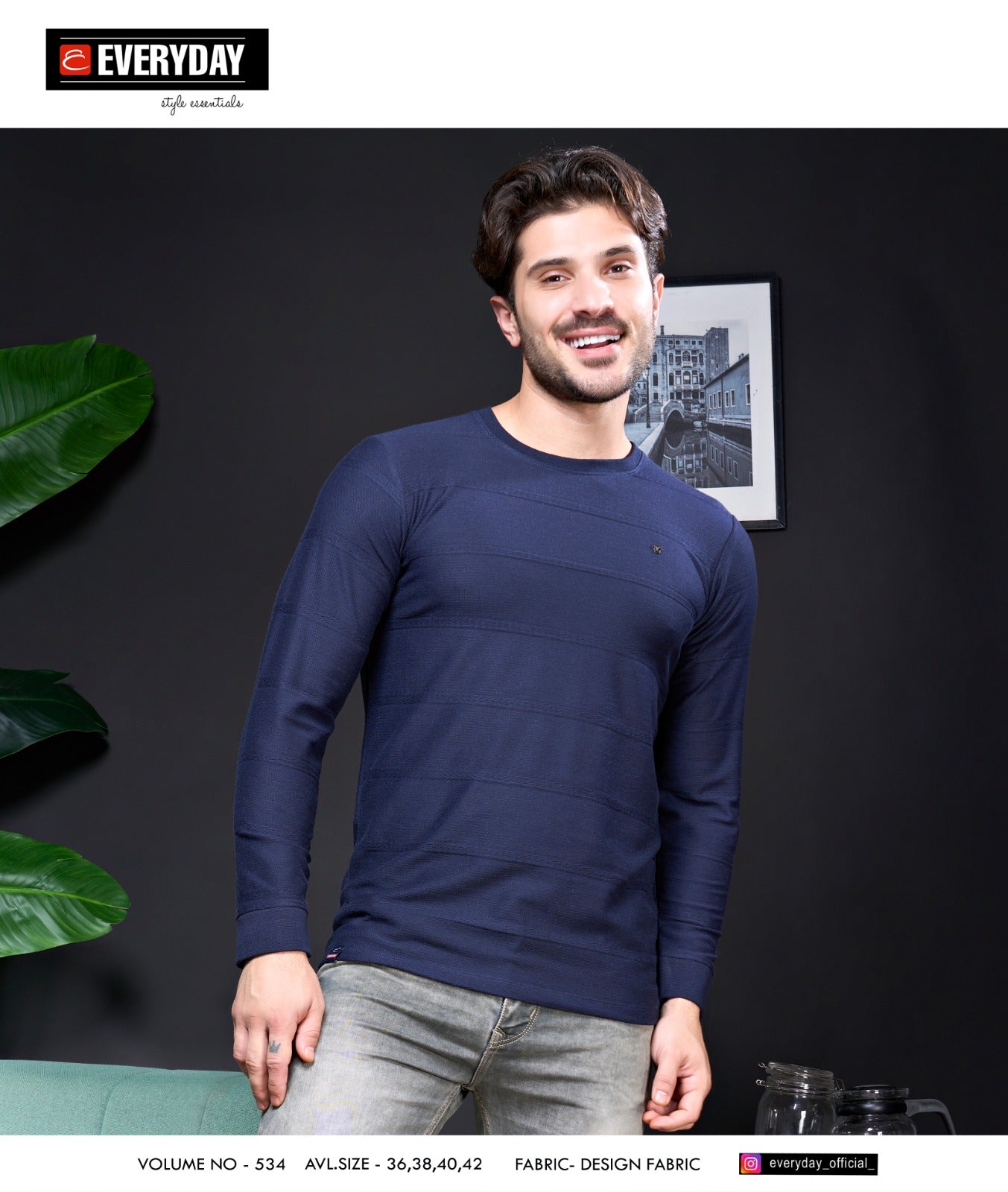 534 Everyday Jacquard Knit Mens Tshirts Supplier Ahmedabad