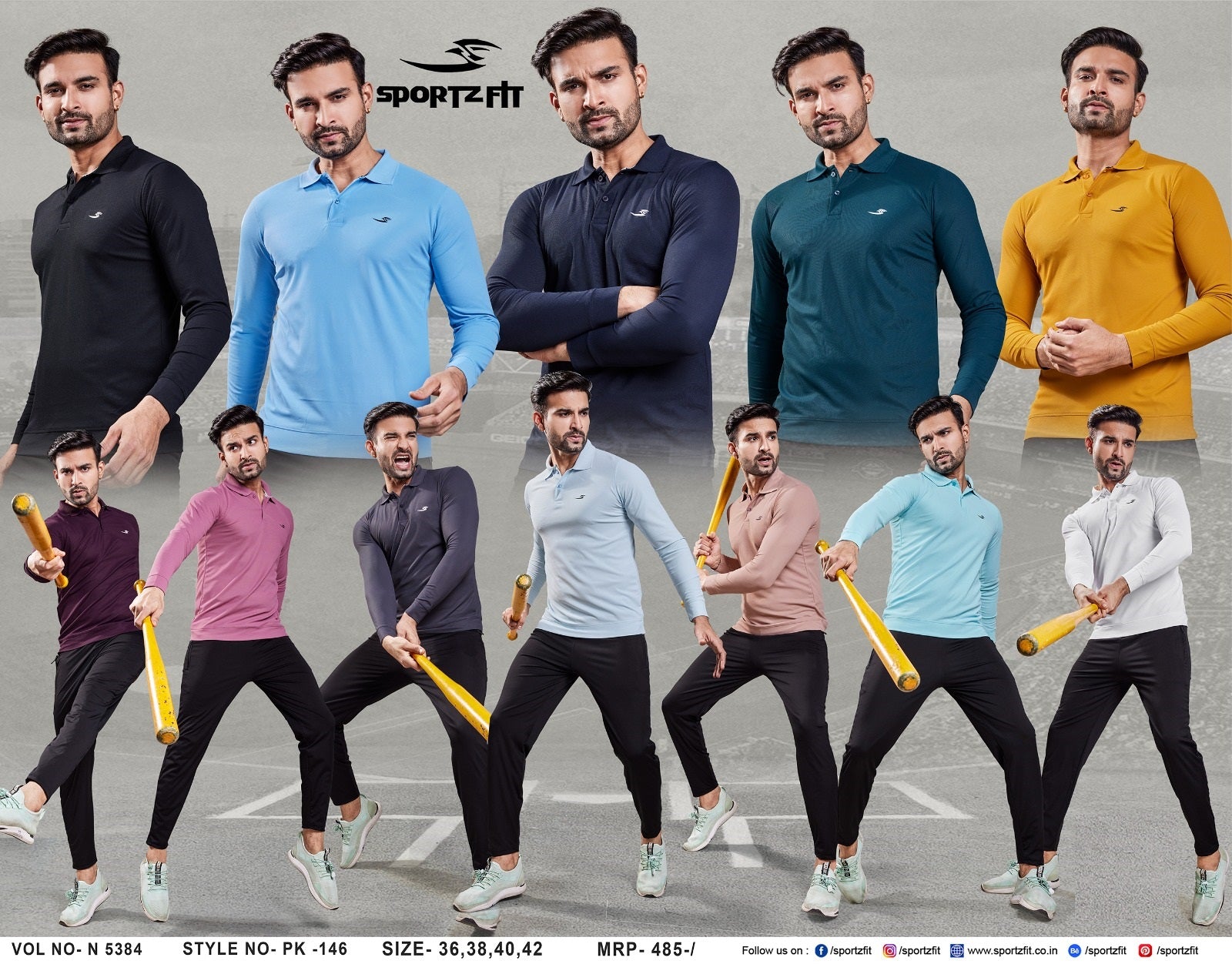 5384 Sportz Fit Mens Tshirts Manufacturer Ahmedabad