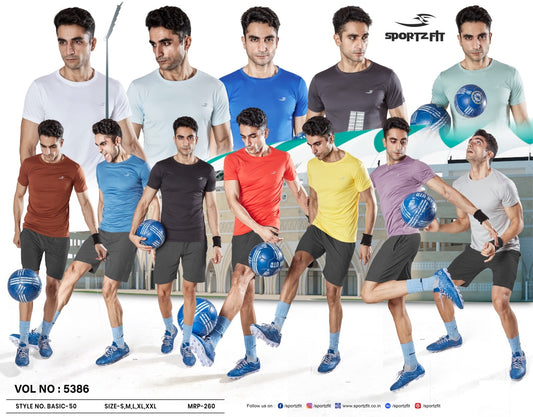 5386 Sportz Fit Interlock Mens Tshirts Manufacturer