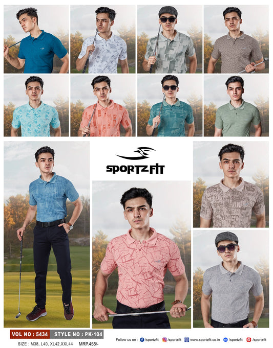 5434 Sportz Fit Pq Mens Tshirts Exporter Gujarat