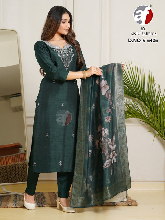 5435 Af Dola Silk Readymade Pant Style Suits Supplier Ahmedabad