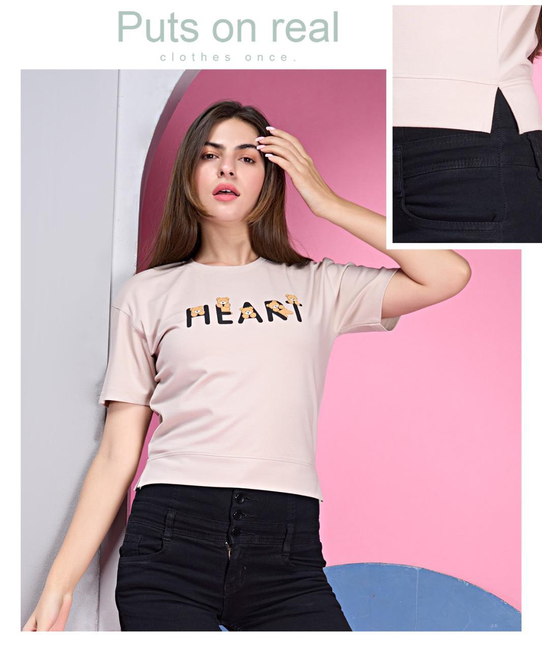 5471 Wakeup Lycra Tencil Women Tshirt Wholesaler