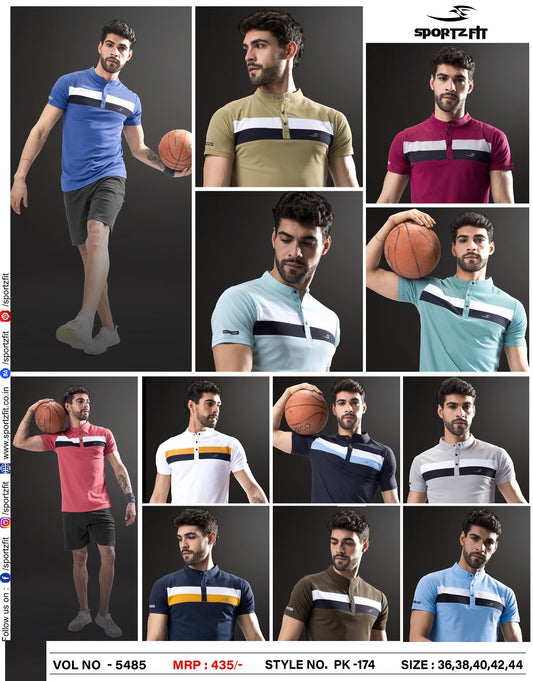 5485 Sportz Fit Pq Mens Tshirts Exporter India