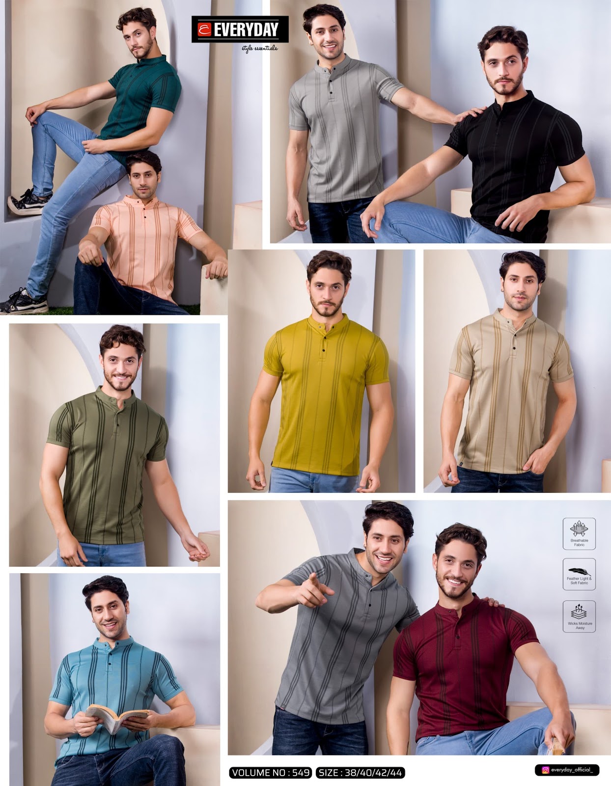 549 Everyday Canvas Mens Tshirts Wholesale