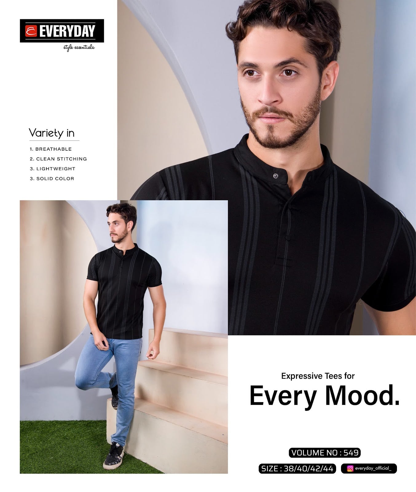 549 Everyday Canvas Mens Tshirts Wholesale