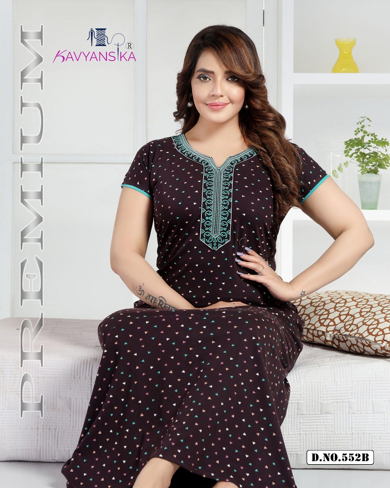 552 Kavyansika Hosiery Cotton Night Gowns Manufacturer Gujarat