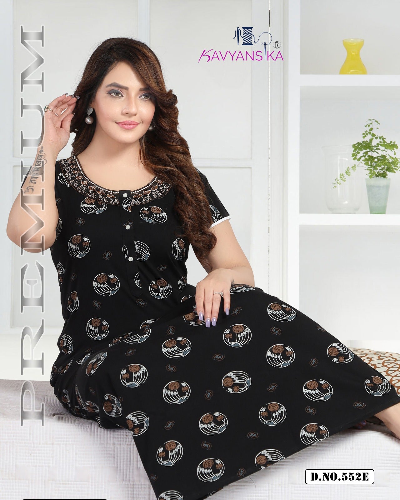 552 Kavyansika Hosiery Cotton Night Gowns Manufacturer Gujarat