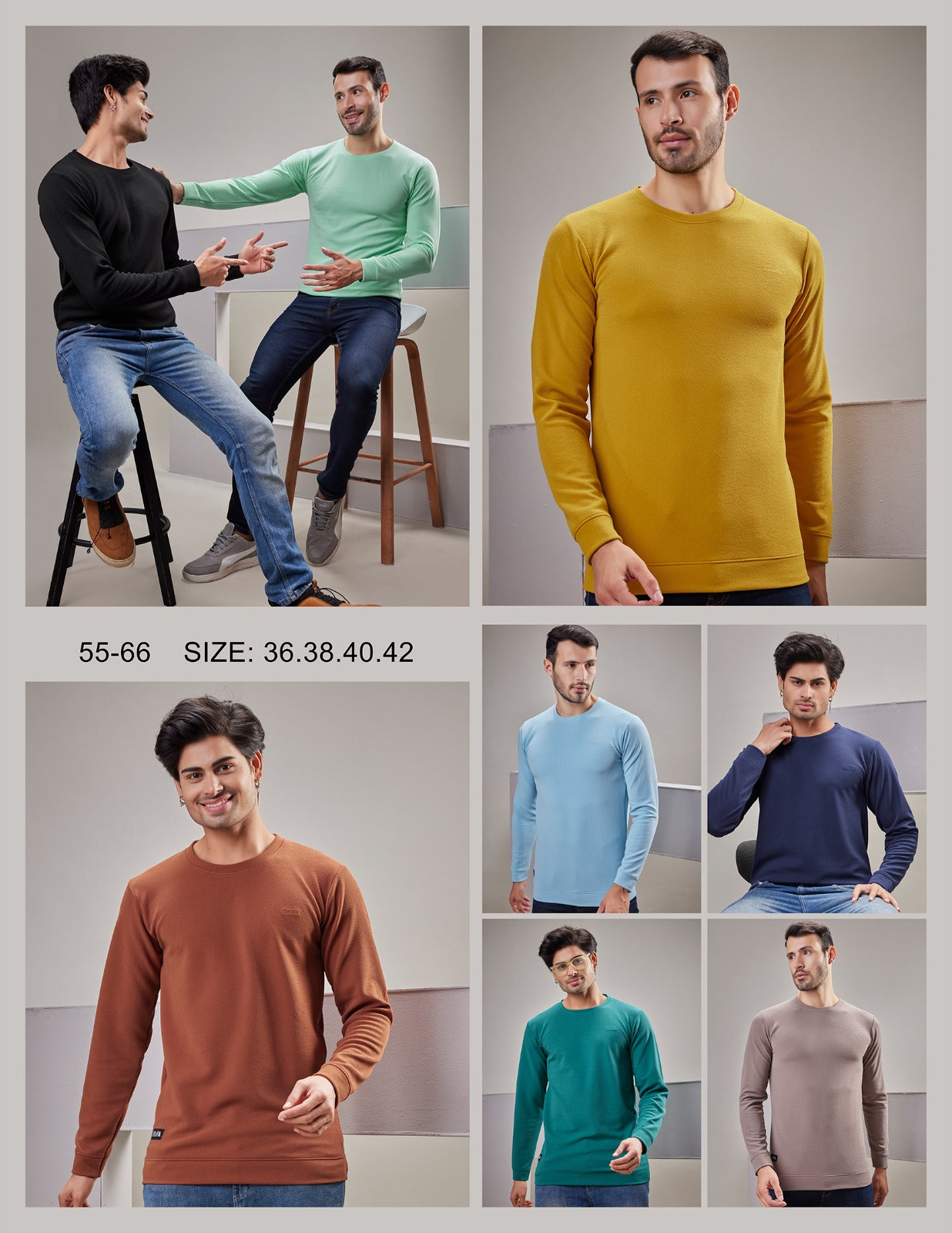 5566 Zaara Knit Mens Tshirts Wholesale Price