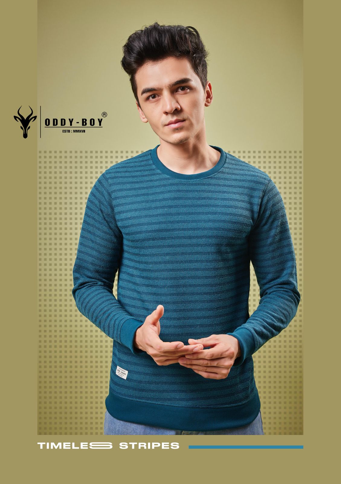 556 Ae-19-21 Oddy Boy Striper Mens Tshirts Manufacturer Gujarat