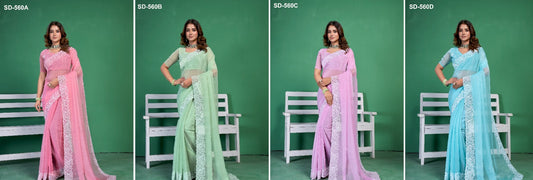 560 Suma Designer Simmer Sarees Supplier India