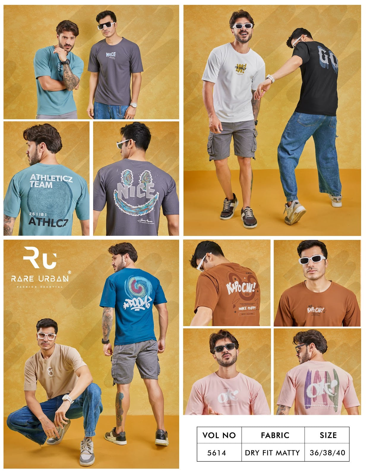 5614 Rare Urban Matty Mens Tshirts Wholesale Price