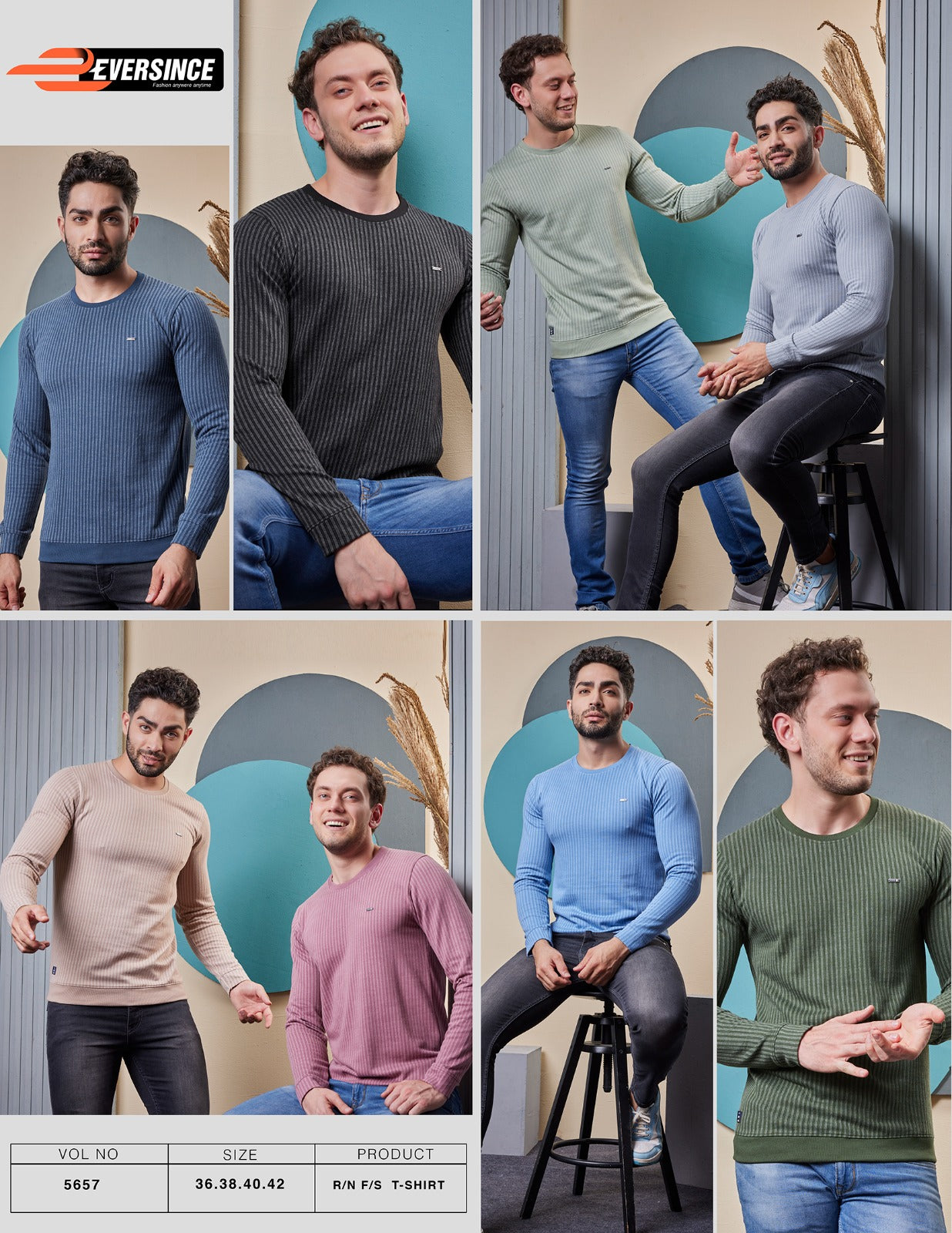 5657 Eversince Knit Mens Tshirts Manufacturer