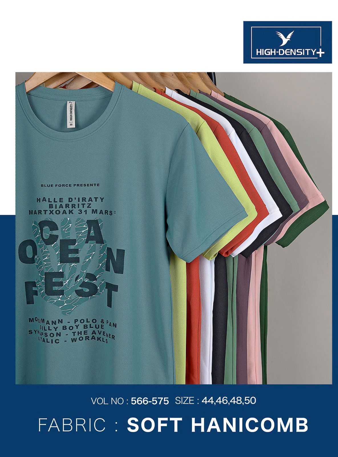 566-575 High Density Honey Comb Mens Tshirts Manufacturer