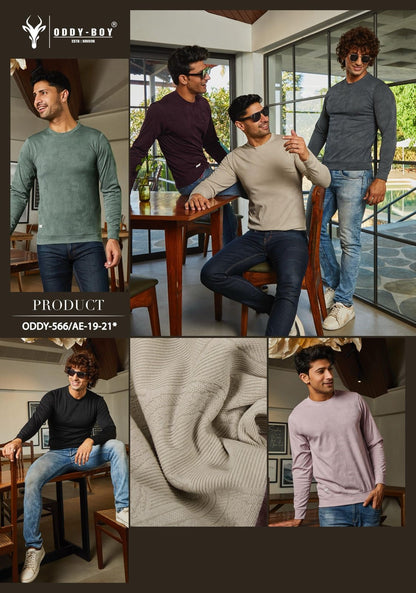 566 Ae-19-21 Oddy Boy Jacquard Mens Tshirts Manufacturer India