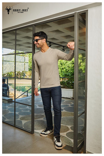 566 Ae-19-21 Oddy Boy Jacquard Mens Tshirts Manufacturer India