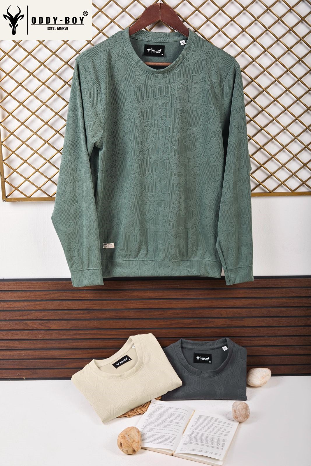 566 Ae-19-21 Oddy Boy Jacquard Mens Tshirts Manufacturer India