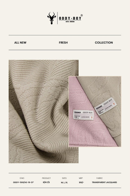 566 Ae-19-21 Oddy Boy Jacquard Mens Tshirts Manufacturer India