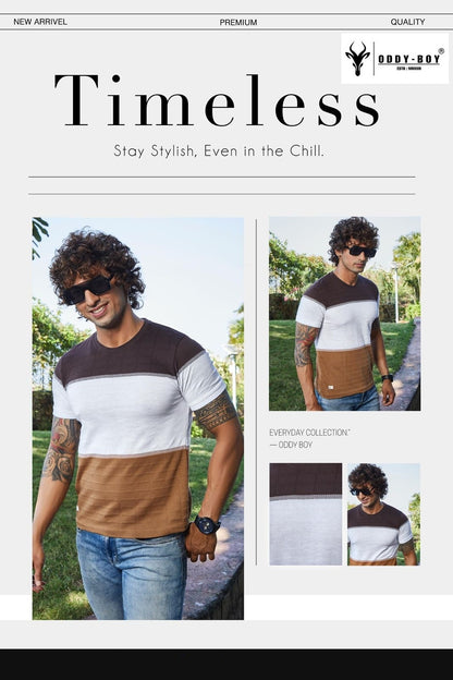 567 Re-19-21 Oddy Boy Jacquard Mens Tshirts Supplier Gujarat