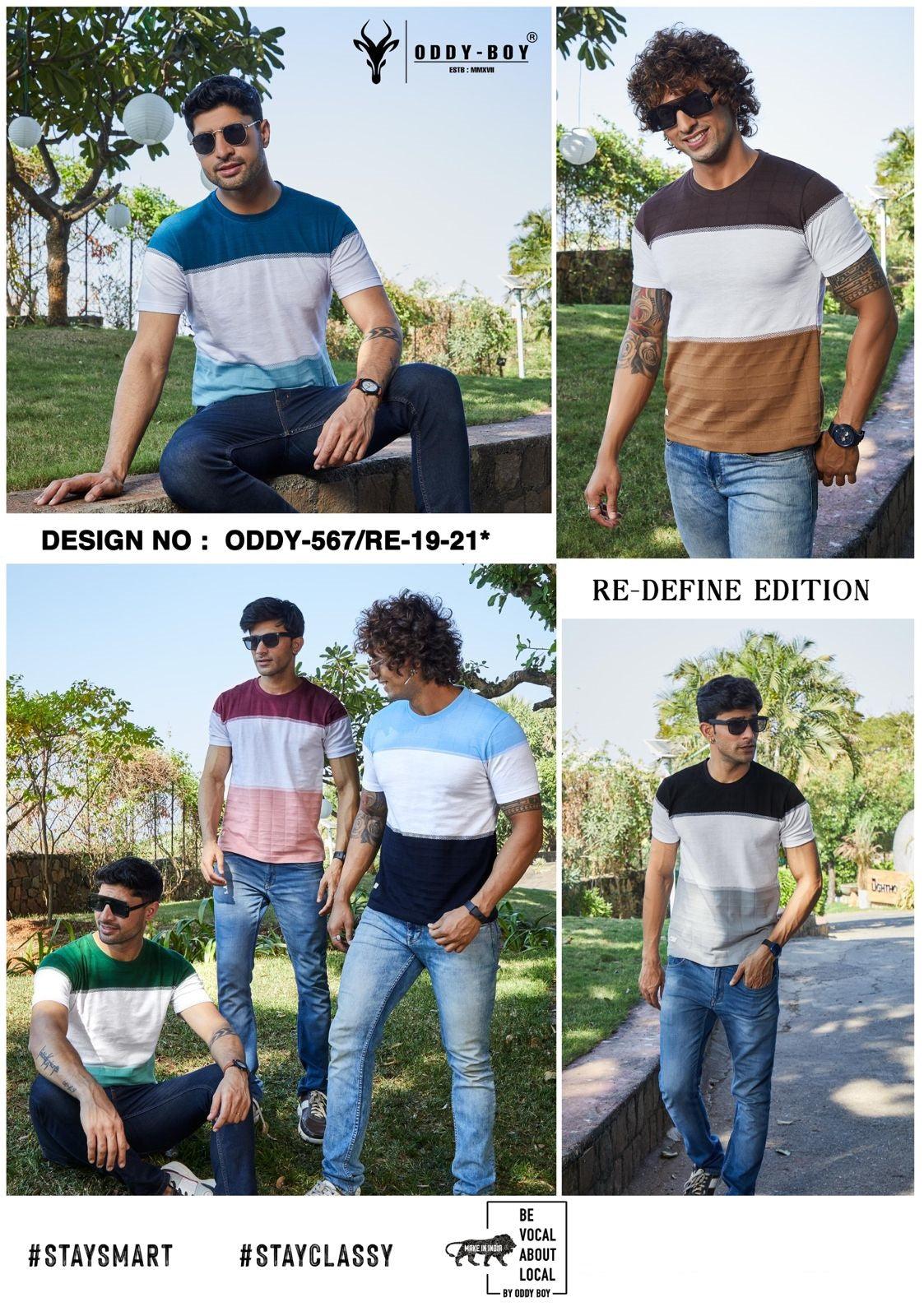 567 Re-19-21 Oddy Boy Jacquard Mens Tshirts Supplier Gujarat
