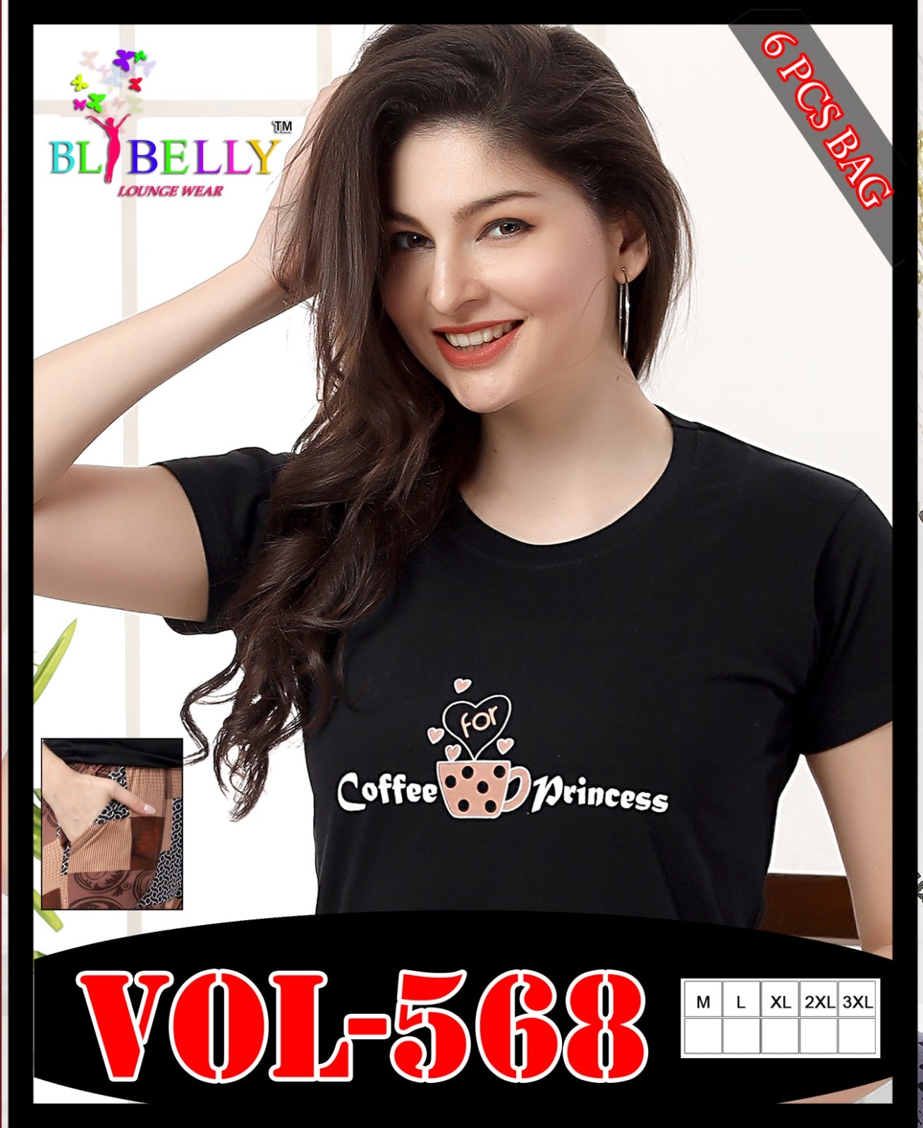 568 Belly Sinker Capri Night Suits Manufacturer India