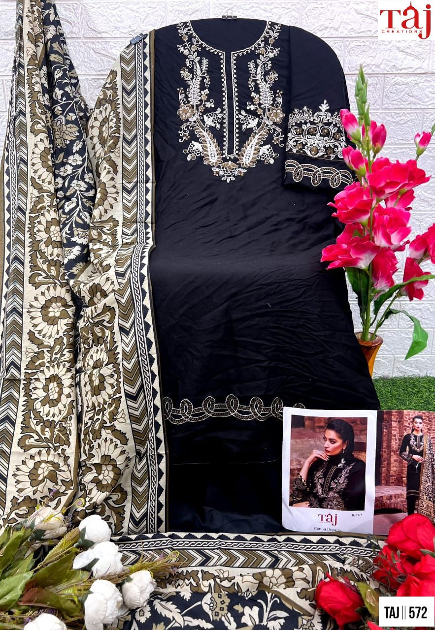 572-574 Taj Creations Rayon Pakistani Salwar Suits Exporter Ahmedabad