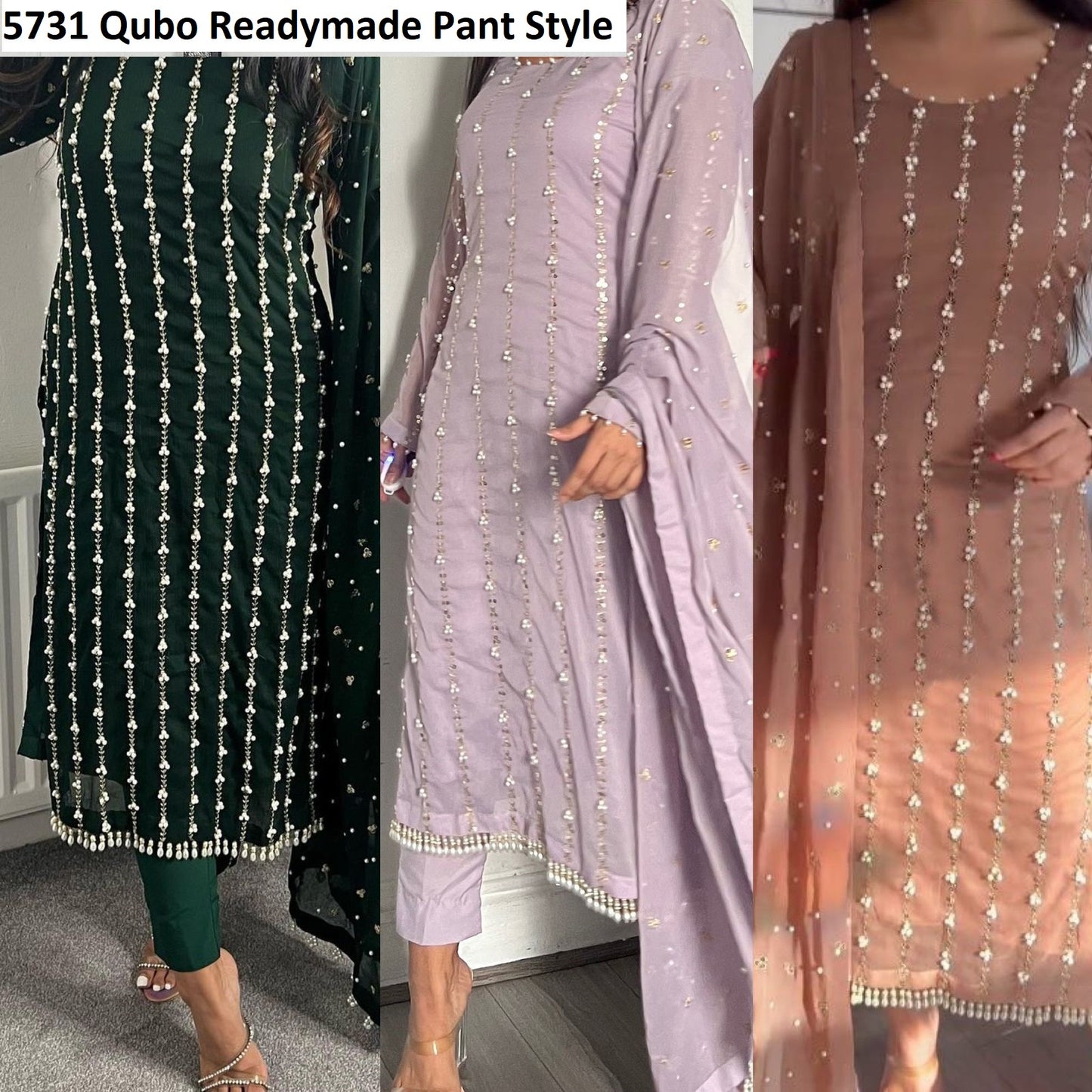 5731 Qubo Fox Georgette Readymade Pant Style Suits Wholesaler Ahmedabad