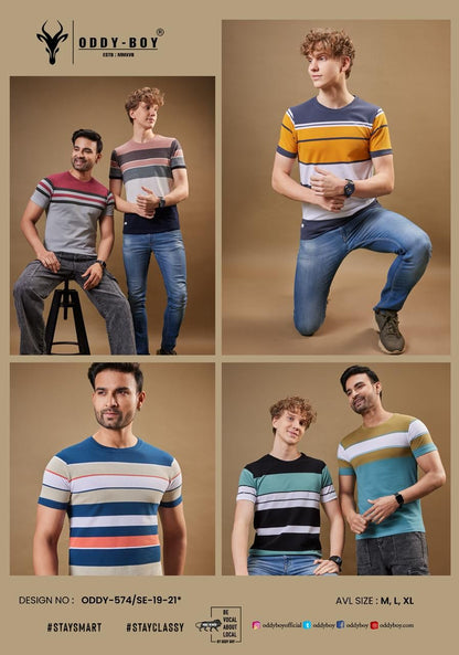 574 Se-19-21 Oddy Boy Auto Stripes Mens Tshirts Wholesale Price