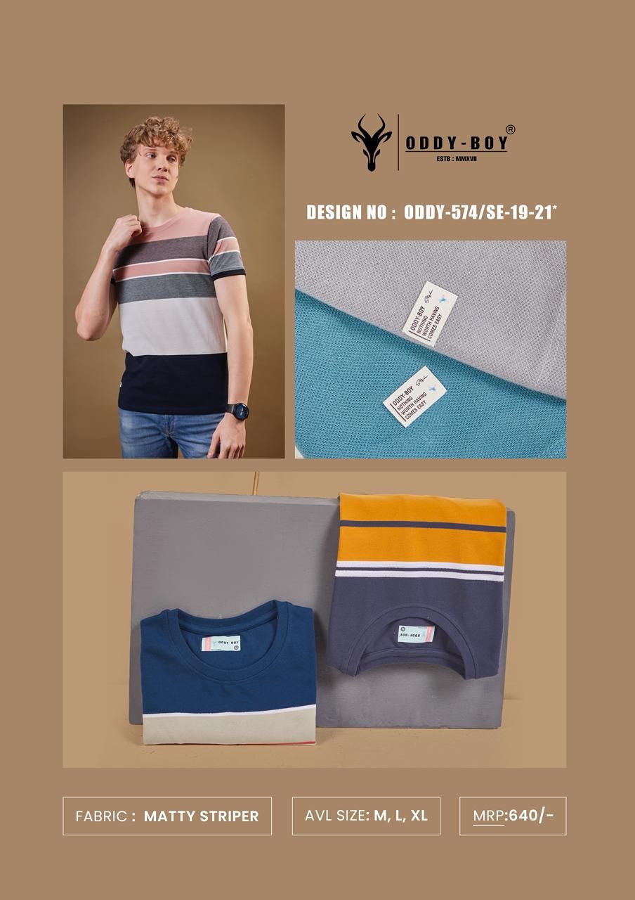 574 Se-19-21 Oddy Boy Auto Stripes Mens Tshirts Wholesale Price