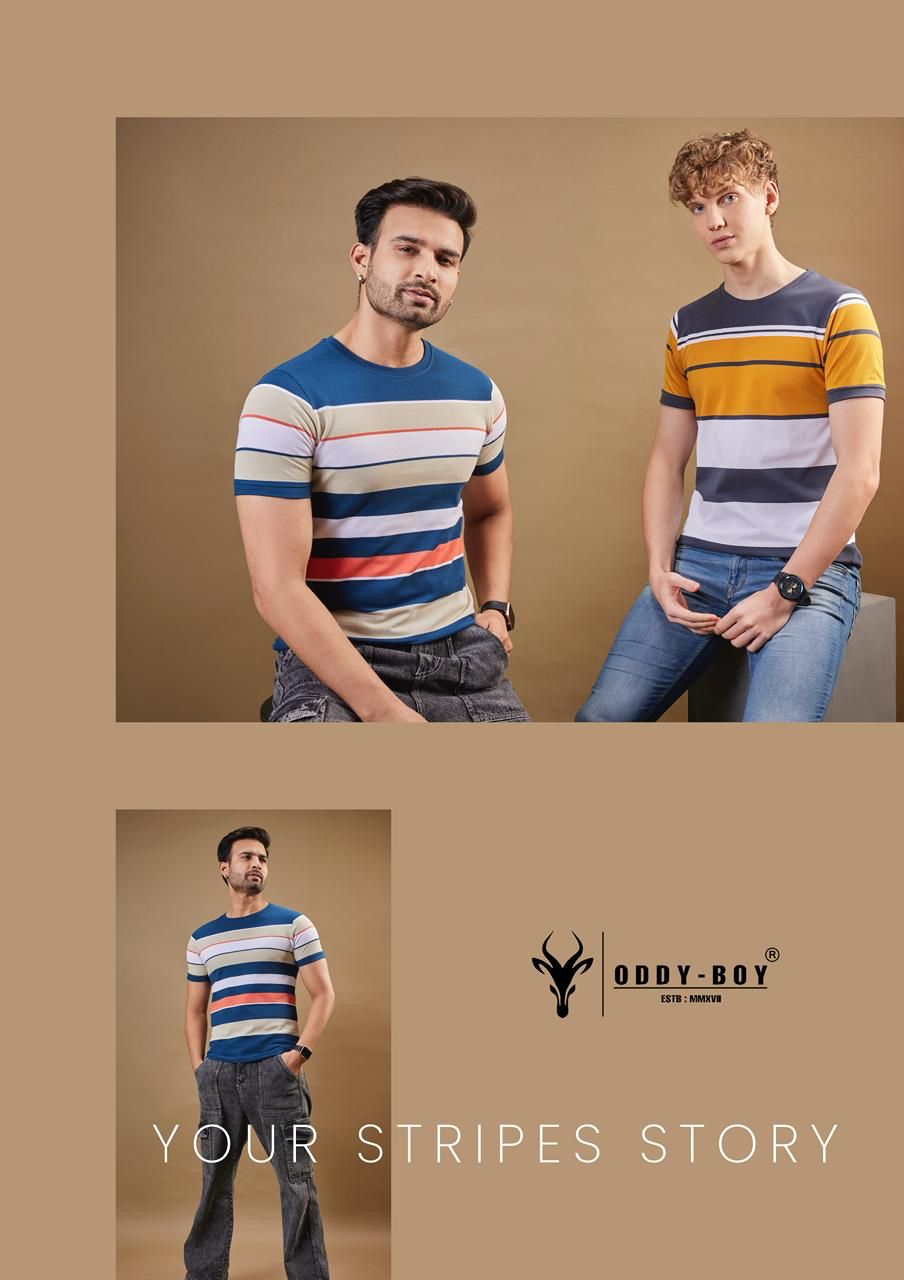 574 Se-19-21 Oddy Boy Auto Stripes Mens Tshirts Wholesale Price