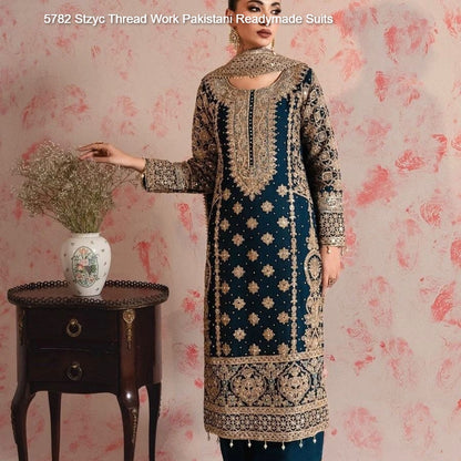 5782 Stzyc Faux Georgette Pakistani Readymade Suits Supplier India