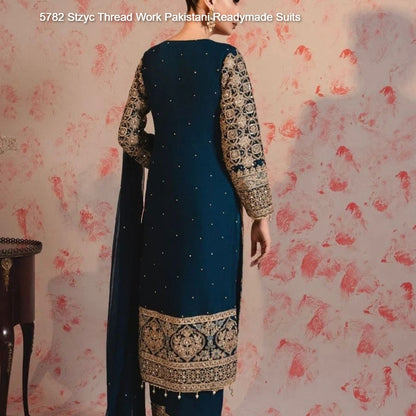 5782 Stzyc Faux Georgette Pakistani Readymade Suits Supplier India