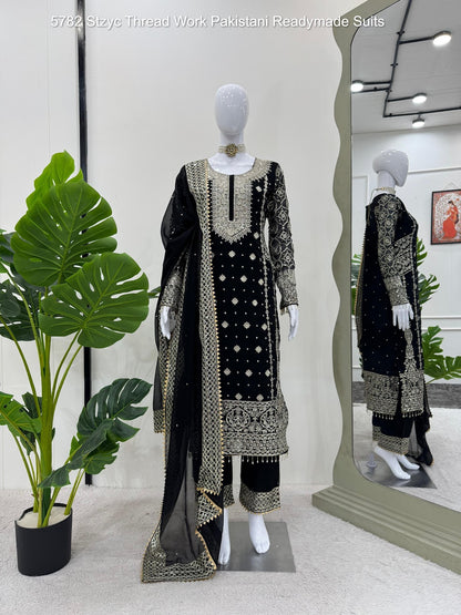 5782 Stzyc Faux Georgette Pakistani Readymade Suits Supplier India