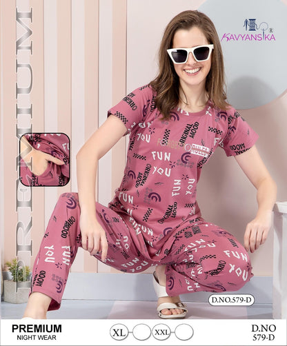 579 Kavyansika Hosiery Cotton Co Ord Set Manufacturer Ahmedabad