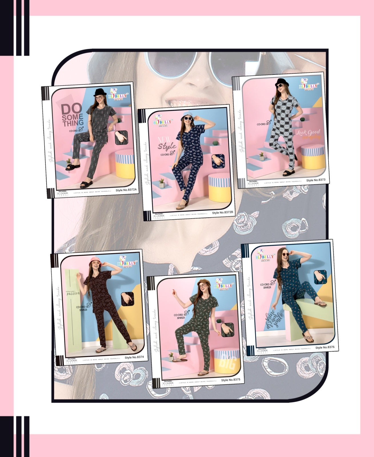 580 Belly Sinker Co Ord Set Wholesale Rate