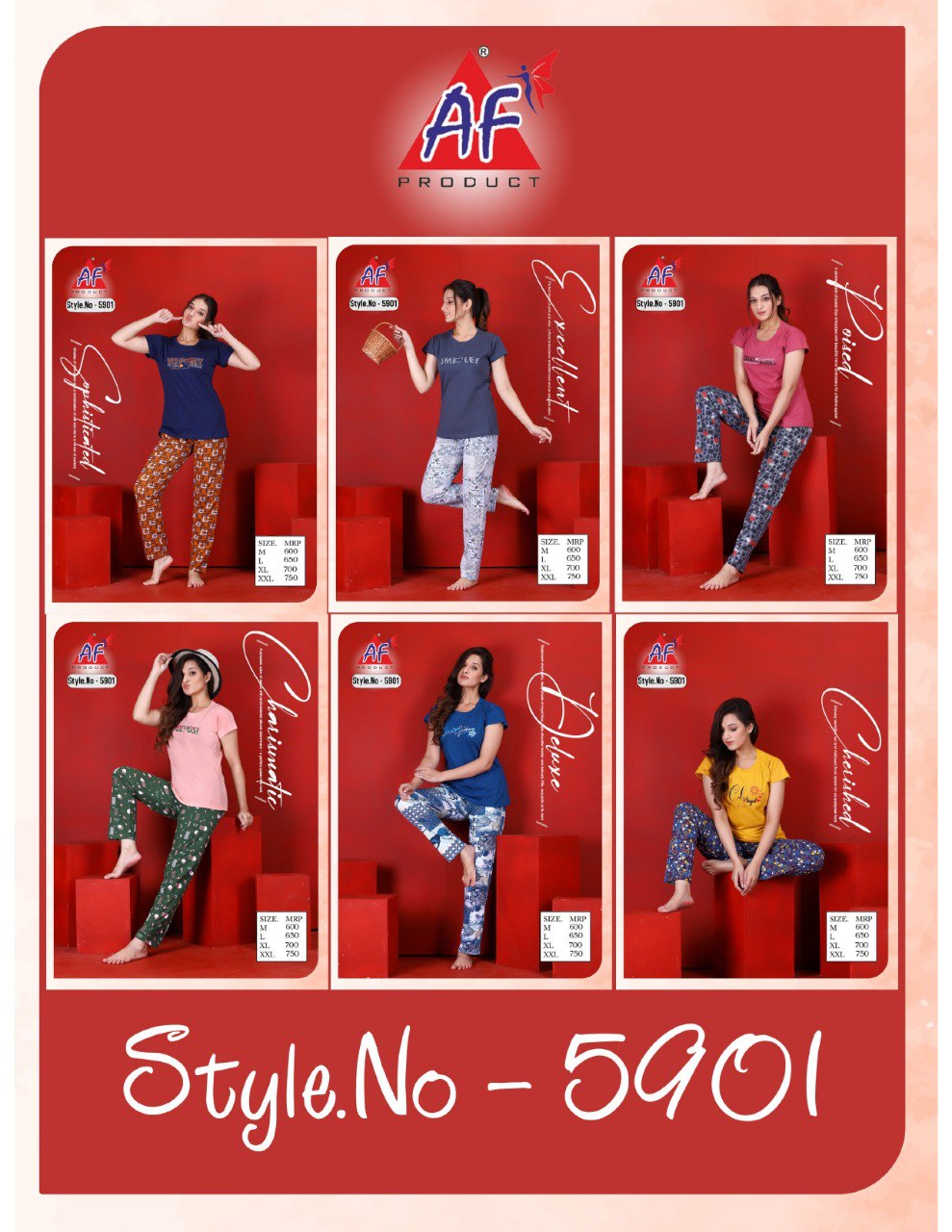 5901 Afdc 30 Count Pyjama Night Suits