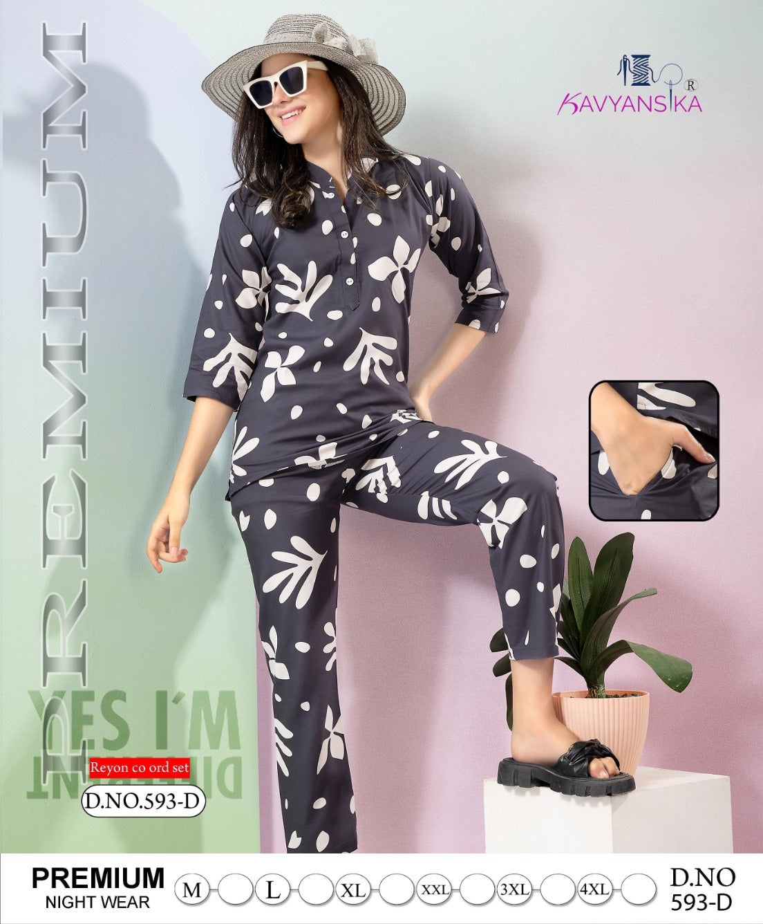 593 Kavyansika Heavy Reyon Co Ord Set Supplier