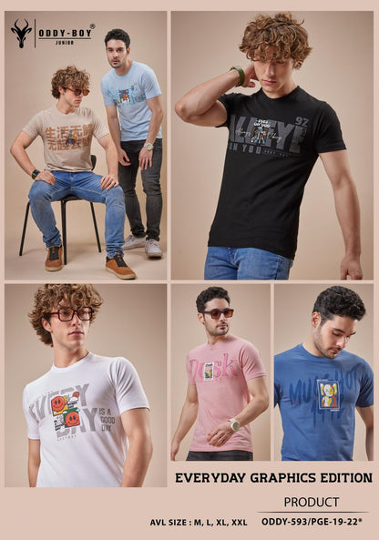 593 Pge 19-22 Oddy Boy Lycra Mens Tshirts Exporter Ahmedabad