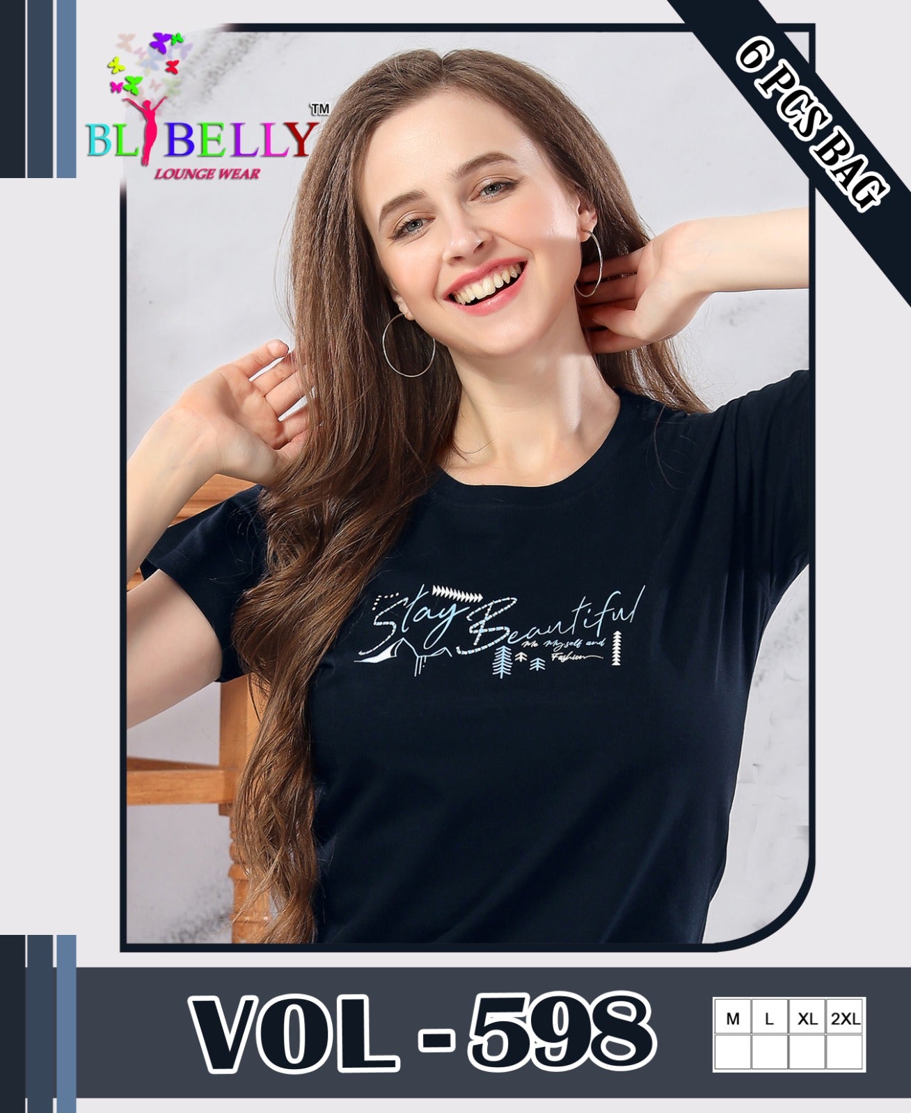 598 Belly Hosiery Sinker Pyjama Night Suits Supplier