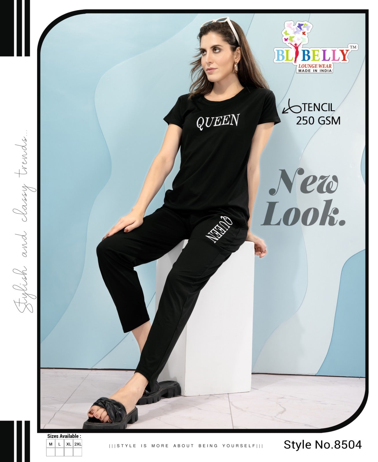 604 Belly Tencil Pyjama Night Suits Exporter Ahmedabad