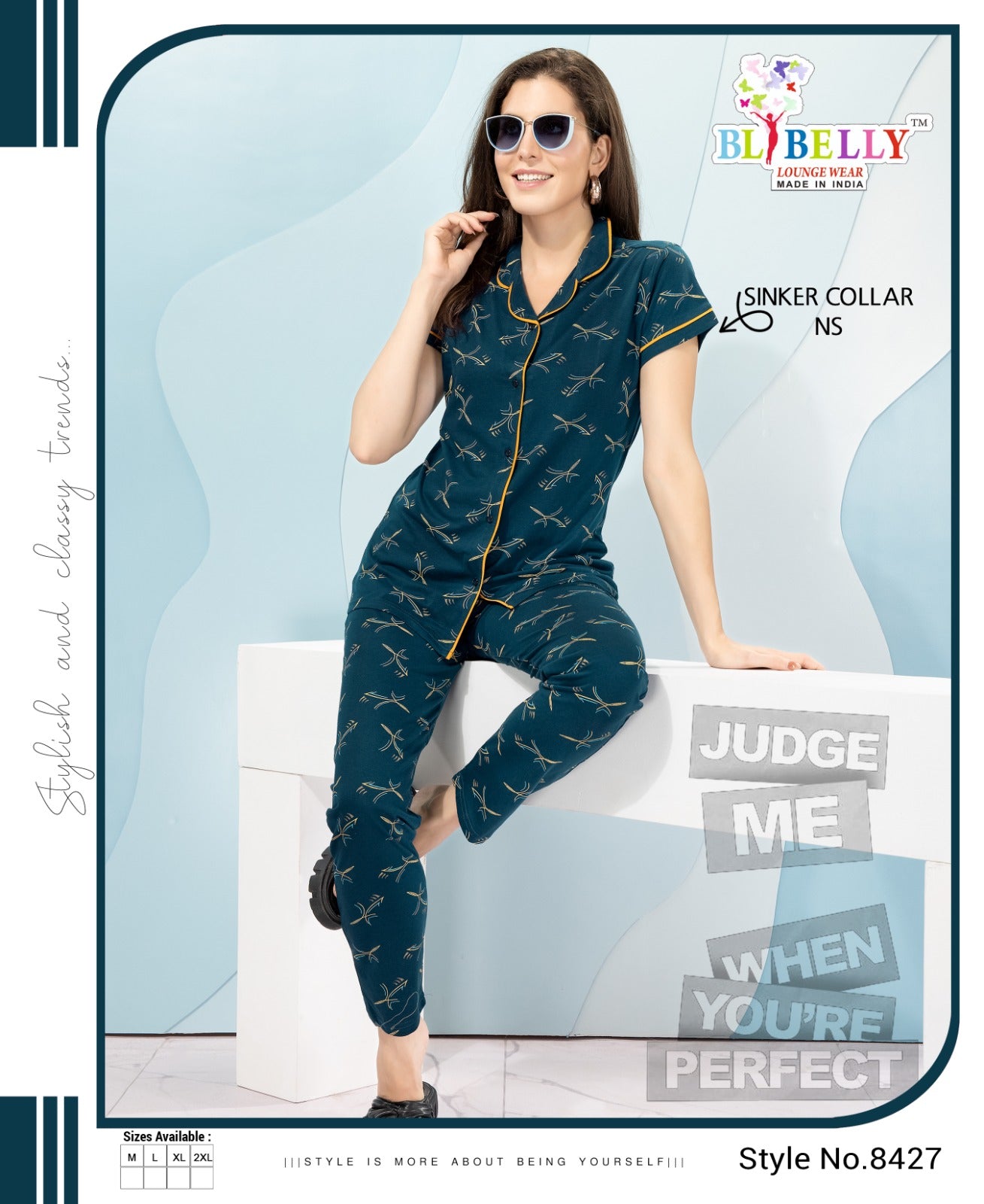 607 Belly Sinker Collar Night Suits Supplier