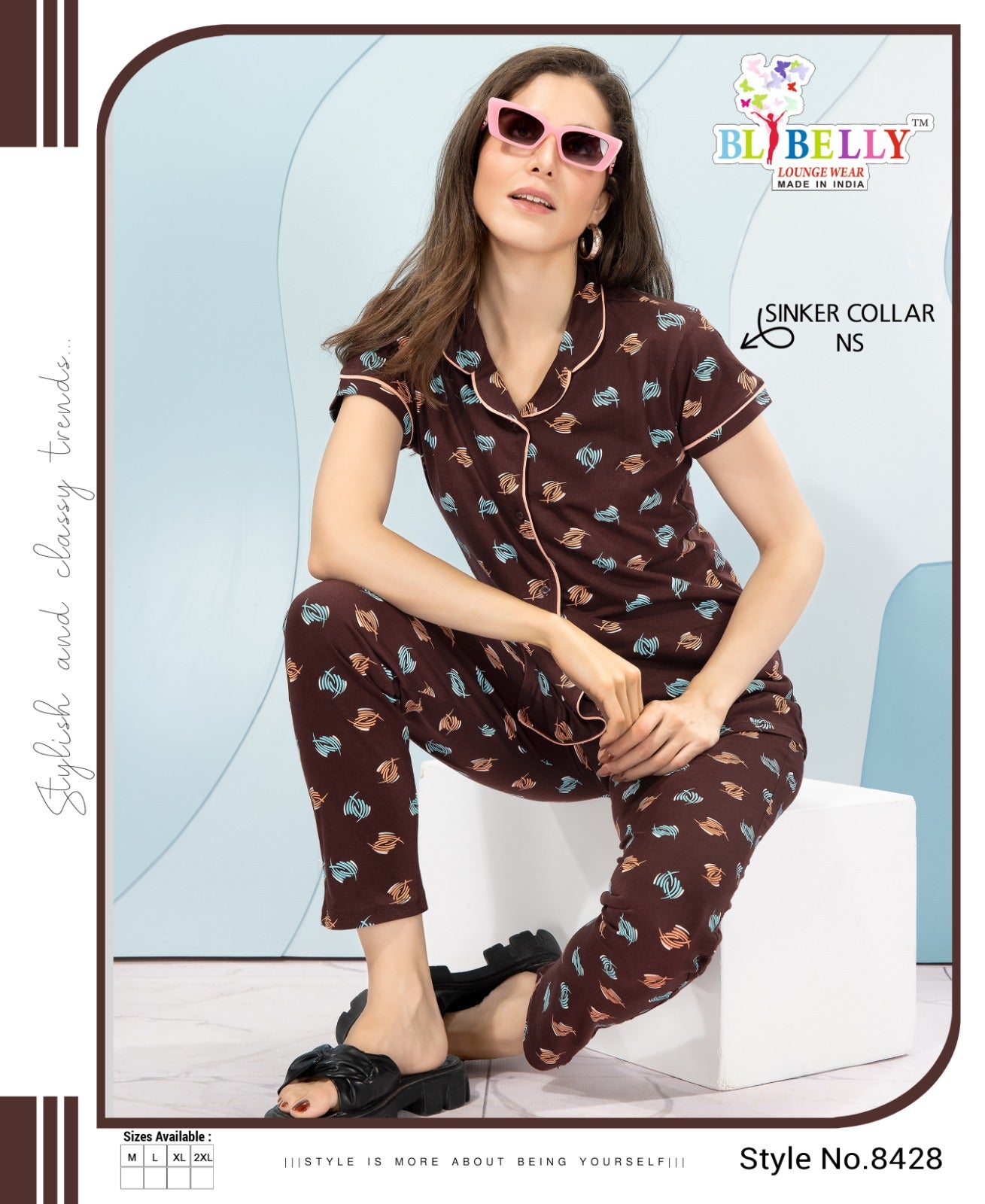 607 Belly Sinker Collar Night Suits Supplier