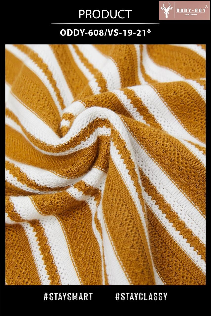 608 Vs 19-21 Oddy Boy Vertical Jacquard Stripes Mens Tshirts Exporter India