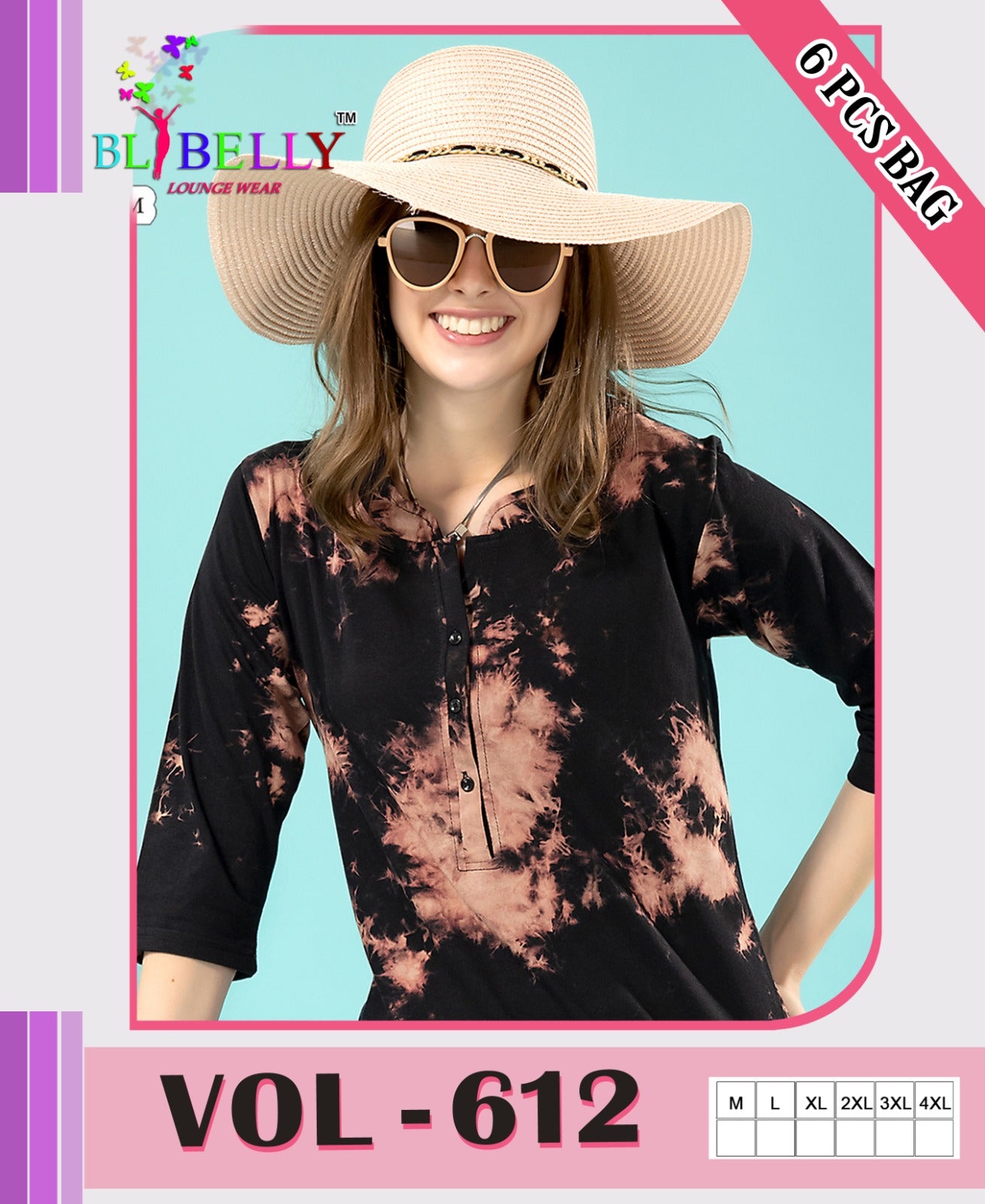 612 Belly Sinker Kurta Night Suits Wholesaler