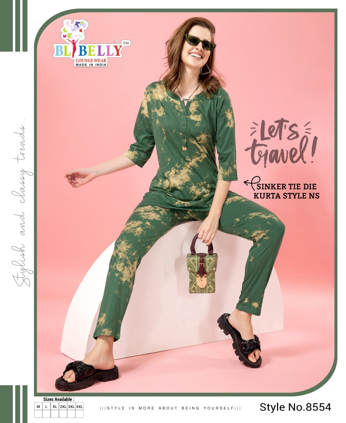 612 Belly Sinker Kurta Night Suits Wholesaler